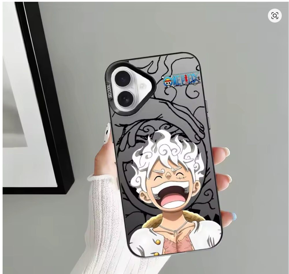 Case Luffy One Piece para iPhone 11 12 13 14 15 16 X XR XS Pro Max