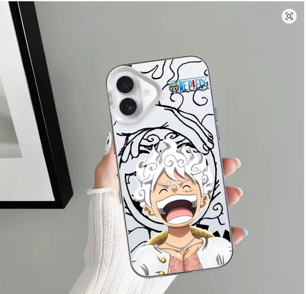 Case Luffy One Piece para iPhone 11 12 13 14 15 16 X XR XS Pro Max