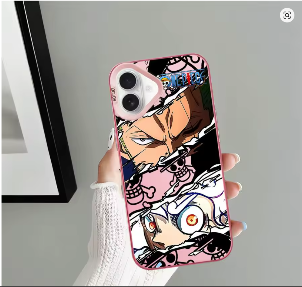 Case Luffy One Piece para iPhone 11 12 13 14 15 16 X XR XS Pro Max