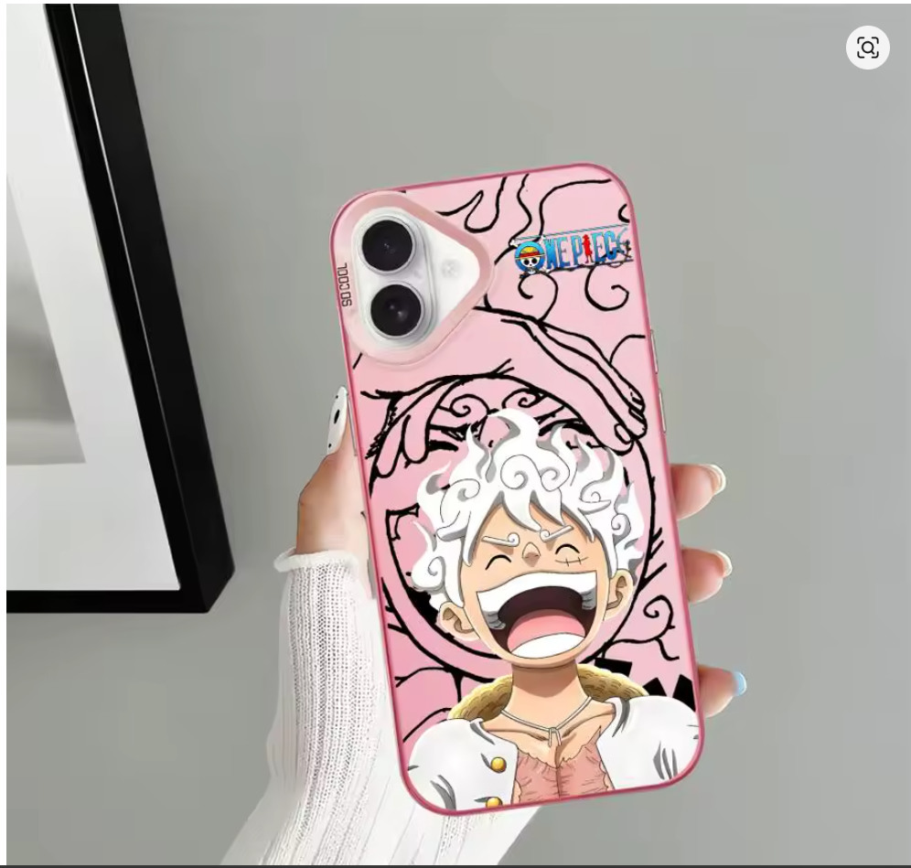 Case Luffy One Piece para iPhone 11 12 13 14 15 16 X XR XS Pro Max