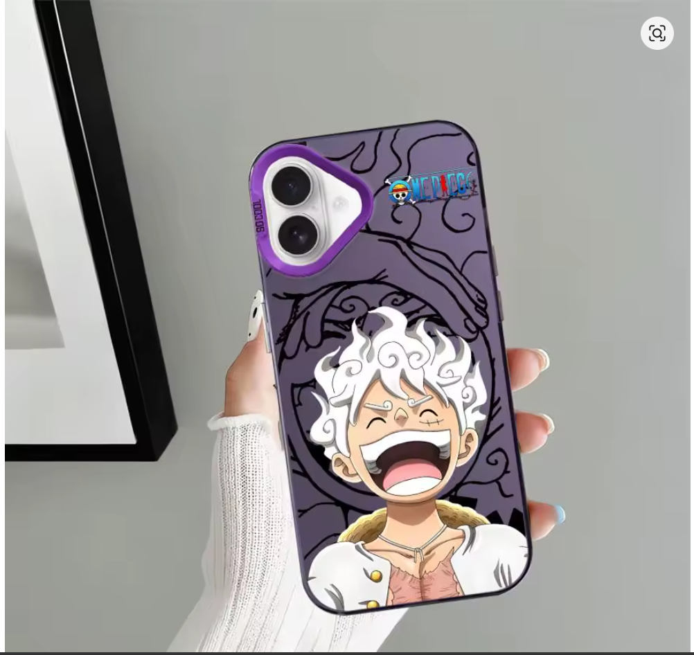 Case Luffy One Piece para iPhone 11 12 13 14 15 16 X XR XS Pro Max