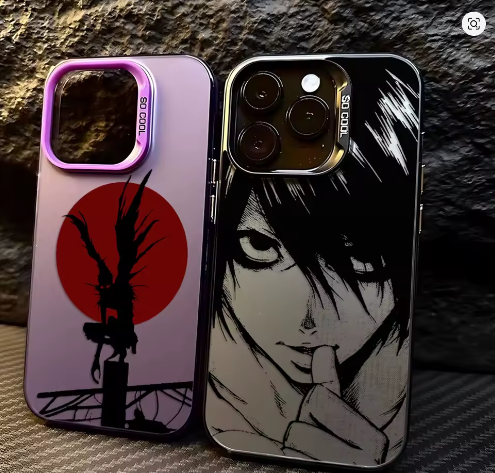 Case Anime Death Note para iPhone 7 ao 16 | Pro, Max, XR, XS, Plus