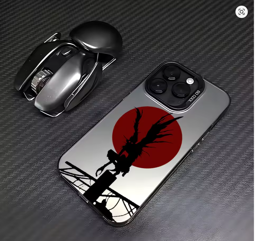Case Anime Death Note para iPhone 7 ao 16 | Pro, Max, XR, XS, Plus