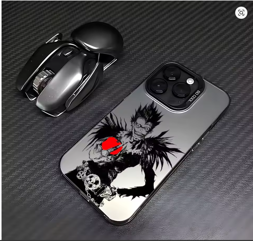 Case Anime Death Note para iPhone 7 ao 16 | Pro, Max, XR, XS, Plus