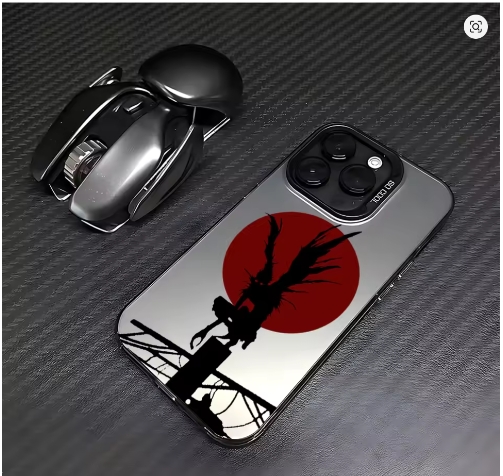 Case Anime Death Note para iPhone 7 ao 16 | Pro, Max, XR, XS, Plus