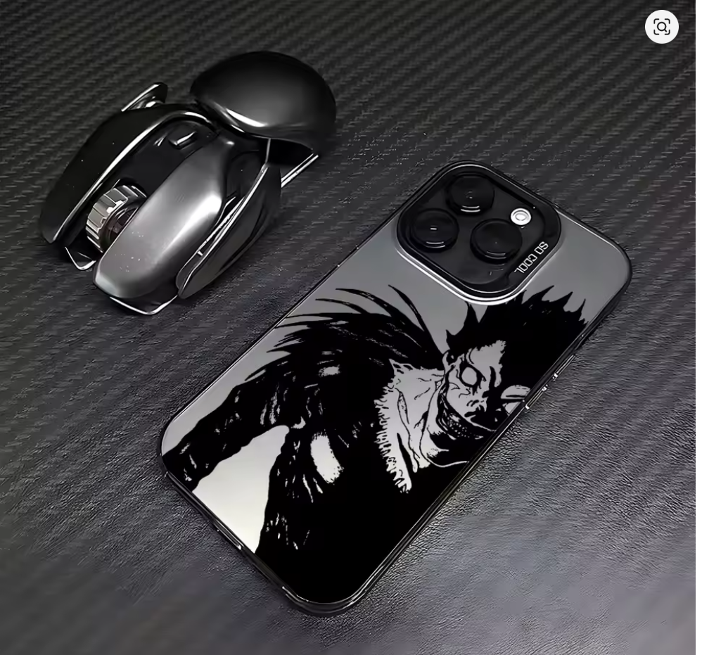 Case Anime Death Note para iPhone 7 ao 16 | Pro, Max, XR, XS, Plus