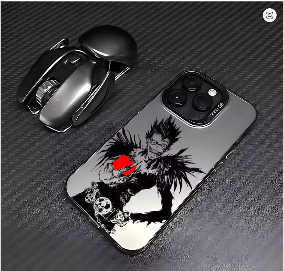 Case Anime Death Note para iPhone 7 ao 16 | Pro, Max, XR, XS, Plus