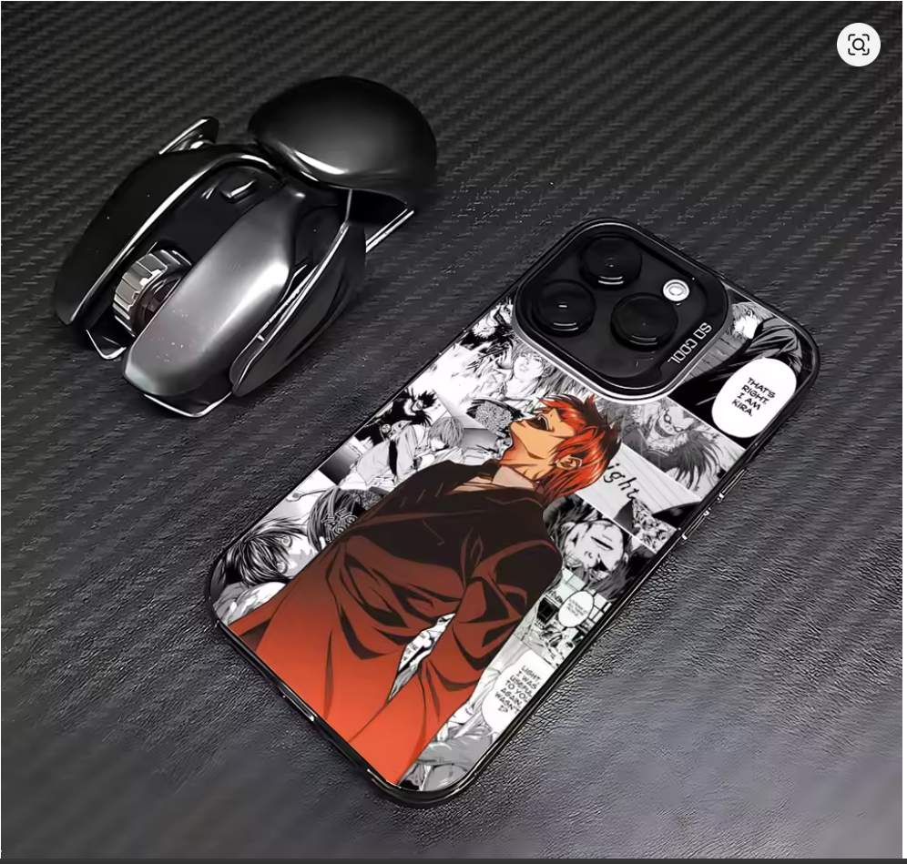 Case Anime Death Note para iPhone 7 ao 16 | Pro, Max, XR, XS, Plus
