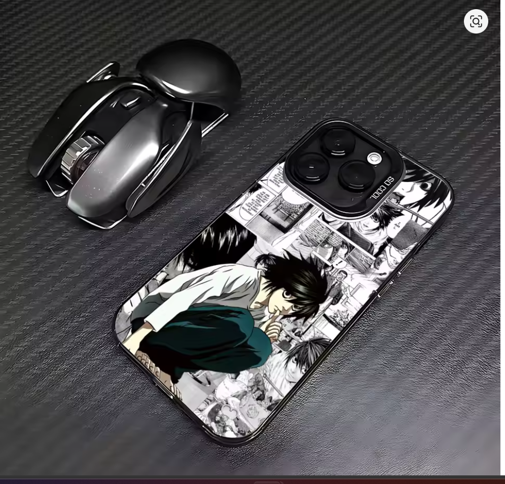 Case Anime Death Note para iPhone 7 ao 16 | Pro, Max, XR, XS, Plus