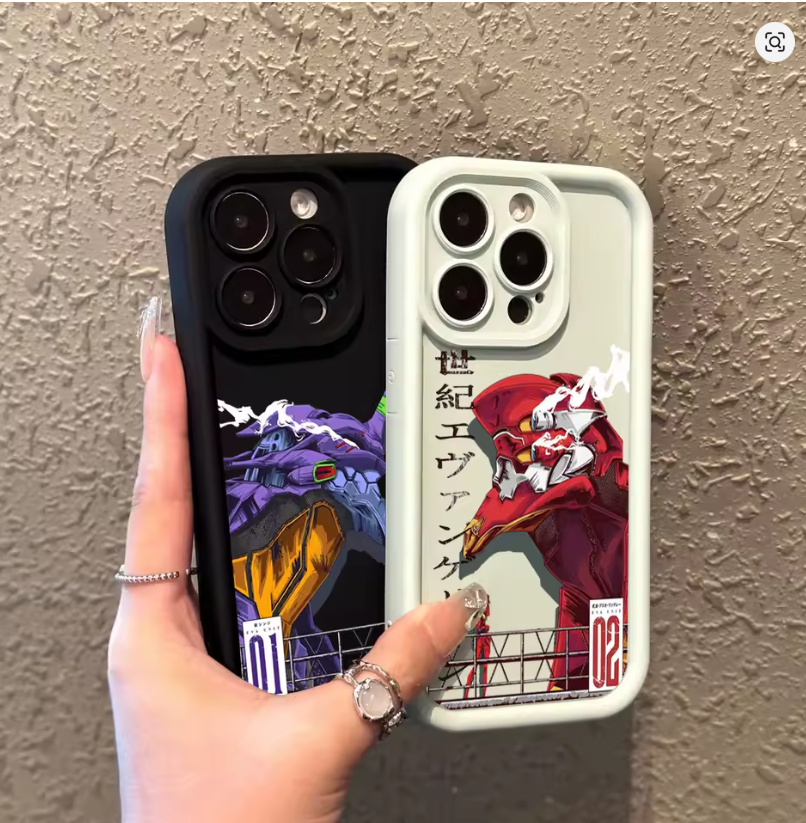 Case Anime Neon Genesis E-Evangelion iPhone 11 12 13 14 15 16 Mini Pro Max X XR