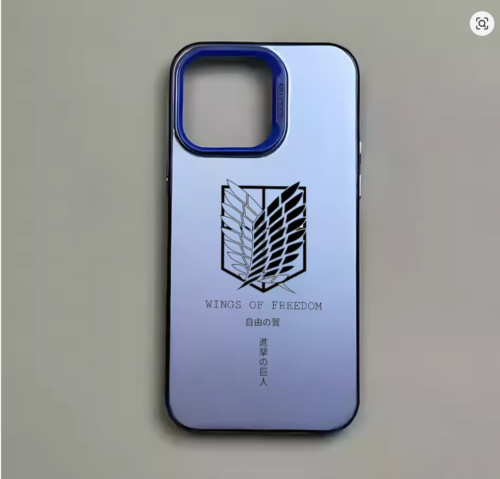 Capa Anime Attack on Titan para iPhone 11, 12, 13, 14, 15 e 16 | Pro, Max