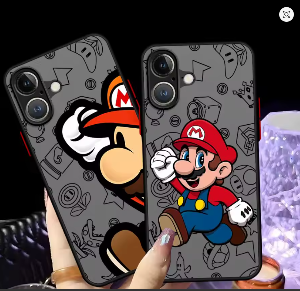 Case pc tpu Mario Anime P Iphone 6s 7 8 plus X Xs Xr Max 11 12 13 14 15 16 17  Pro