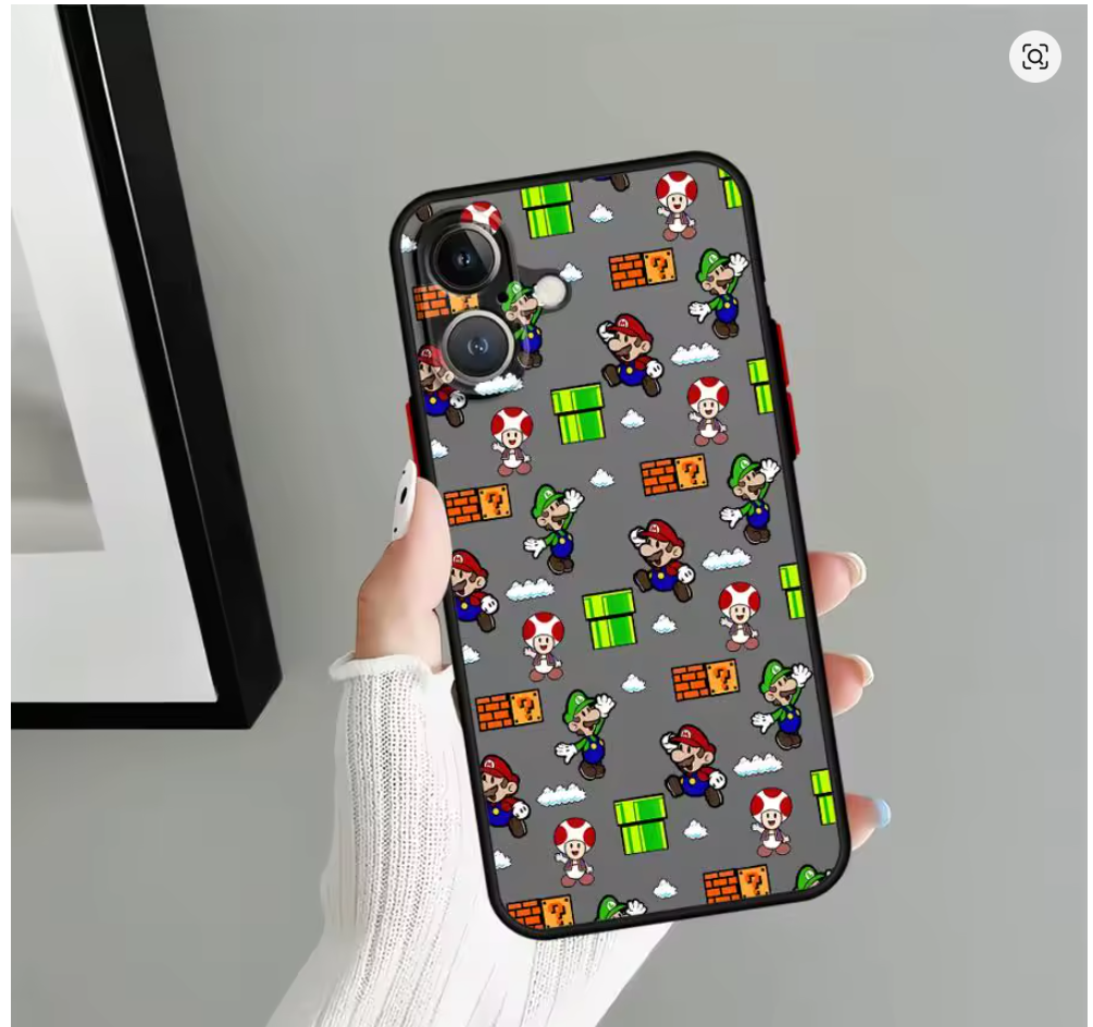 Case pc tpu Mario Anime P Iphone 6s 7 8 plus X Xs Xr Max 11 12 13 14 15 16 17  Pro