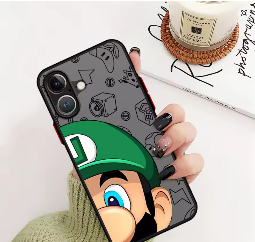 Case pc tpu Mario Anime P Iphone 6s 7 8 plus X Xs Xr Max 11 12 13 14 15 16 17  Pro