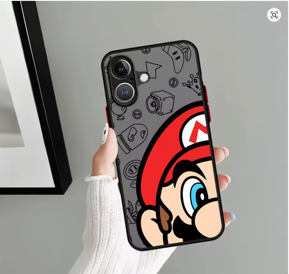 Case pc tpu Mario Anime P Iphone 6s 7 8 plus X Xs Xr Max 11 12 13 14 15 16 17  Pro