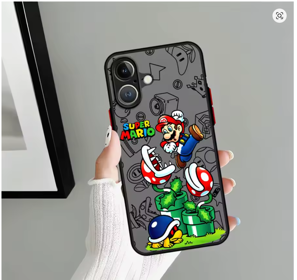 Case pc tpu Mario Anime P Iphone 6s 7 8 plus X Xs Xr Max 11 12 13 14 15 16 17  Pro