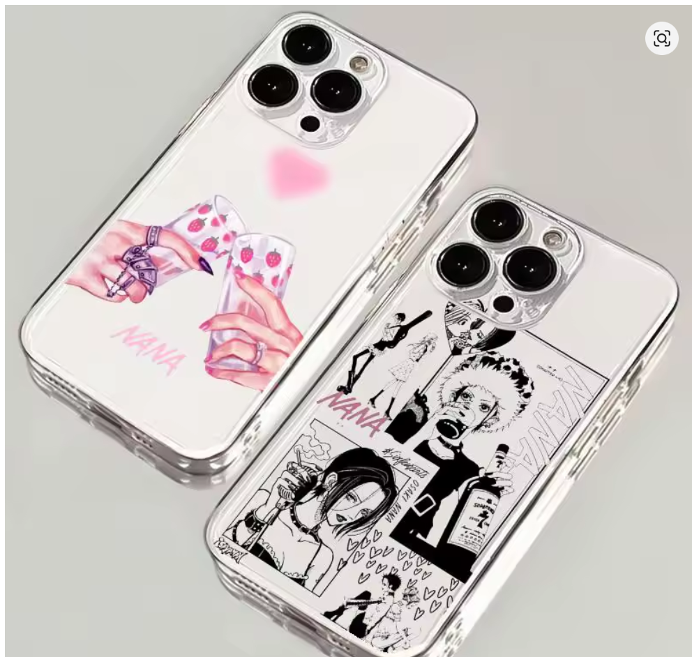 Case Anime Nana Osaki plastico P Iphone 11 12 13 14 15 16 17 Plus Pro Max Xs Xr