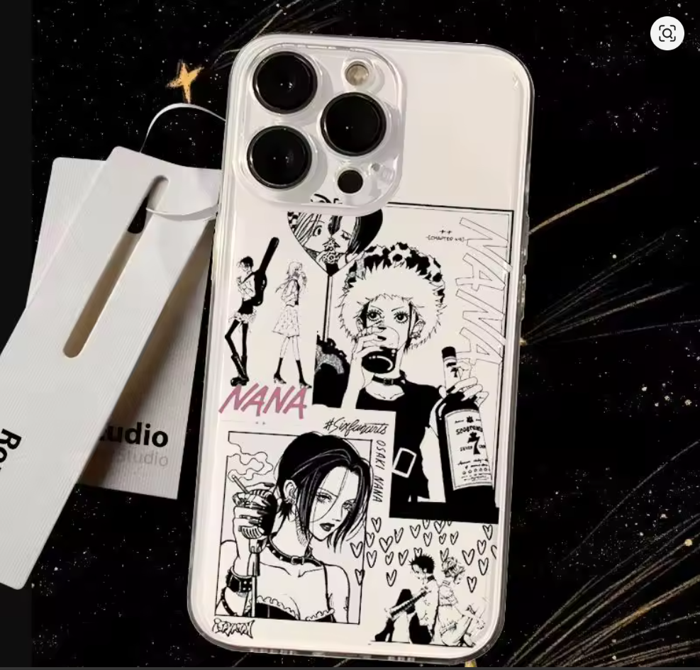 Case Anime Nana Osaki plastico P Iphone 11 12 13 14 15 16 17 Plus Pro Max Xs Xr