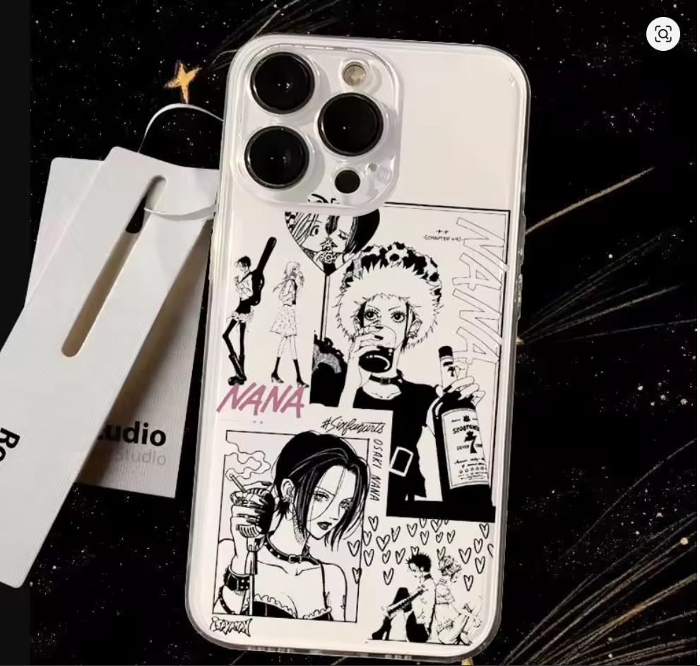 Case Anime Nana Osaki plastico P Iphone 11 12 13 14 15 16 17 Plus Pro Max Xs Xr