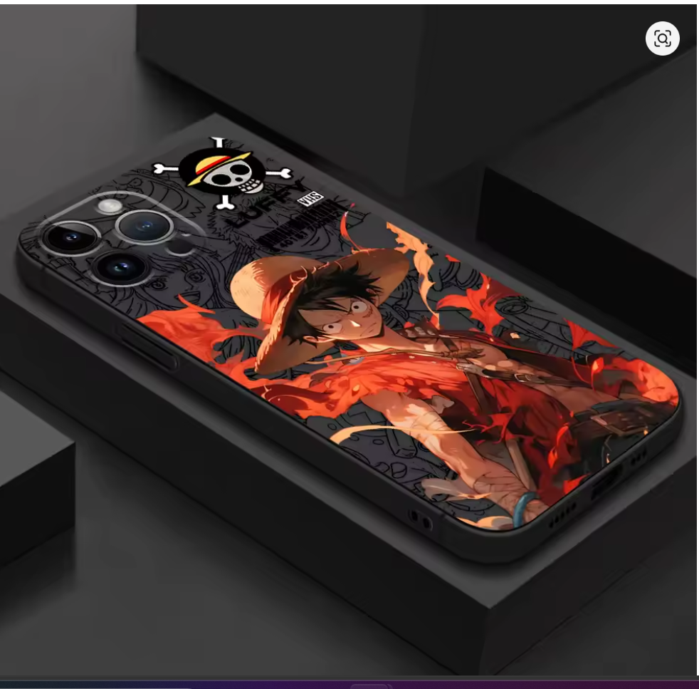 Capa One Piece Fosca para iPhone – PC TPU Anti-Impacto | Capas & Cia