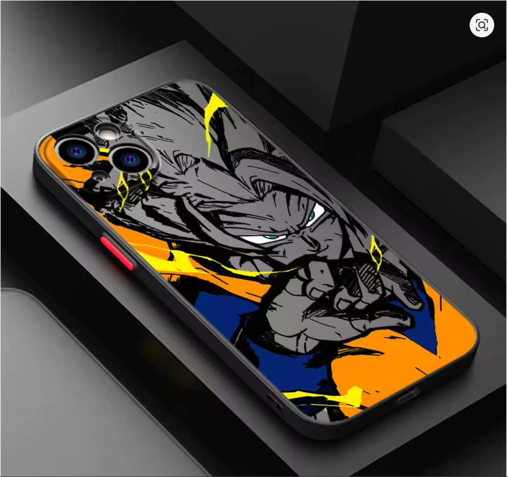 Capa Anime Dragon Ball Z Fosco Colorido Iphone 11 12 13 14 15 16 17 xr xs