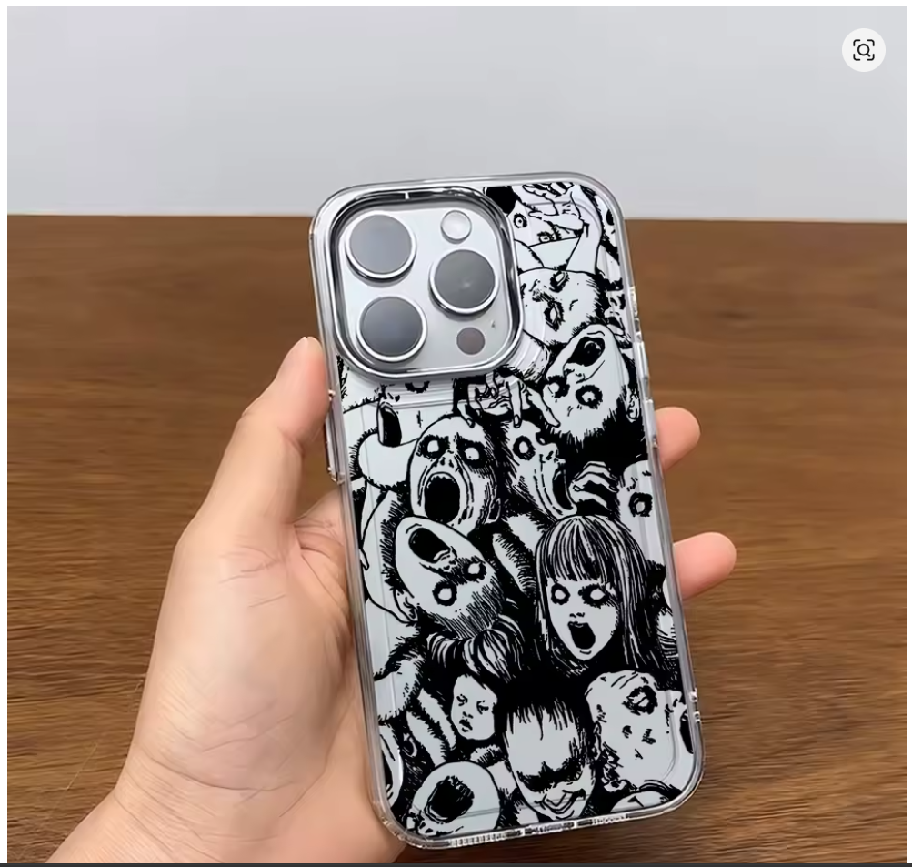 Case Anime Junji Ito Horror Quente P Iphone Xs 11 12 13 14 15 16 17 Pro Max