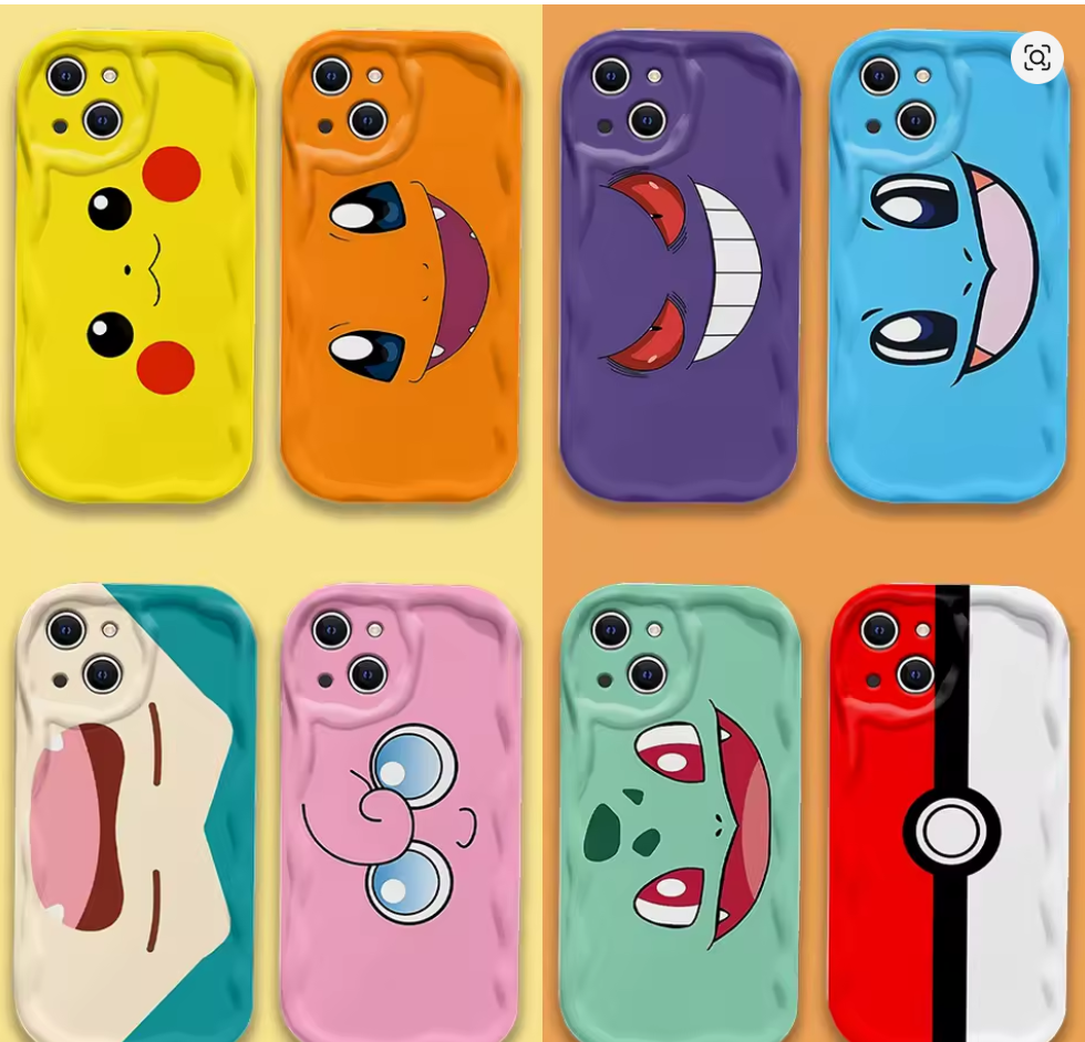 Case Pokemon Anime 3D P Iphone X Xr Xs Max 7 8 11 12 13 14 15 16