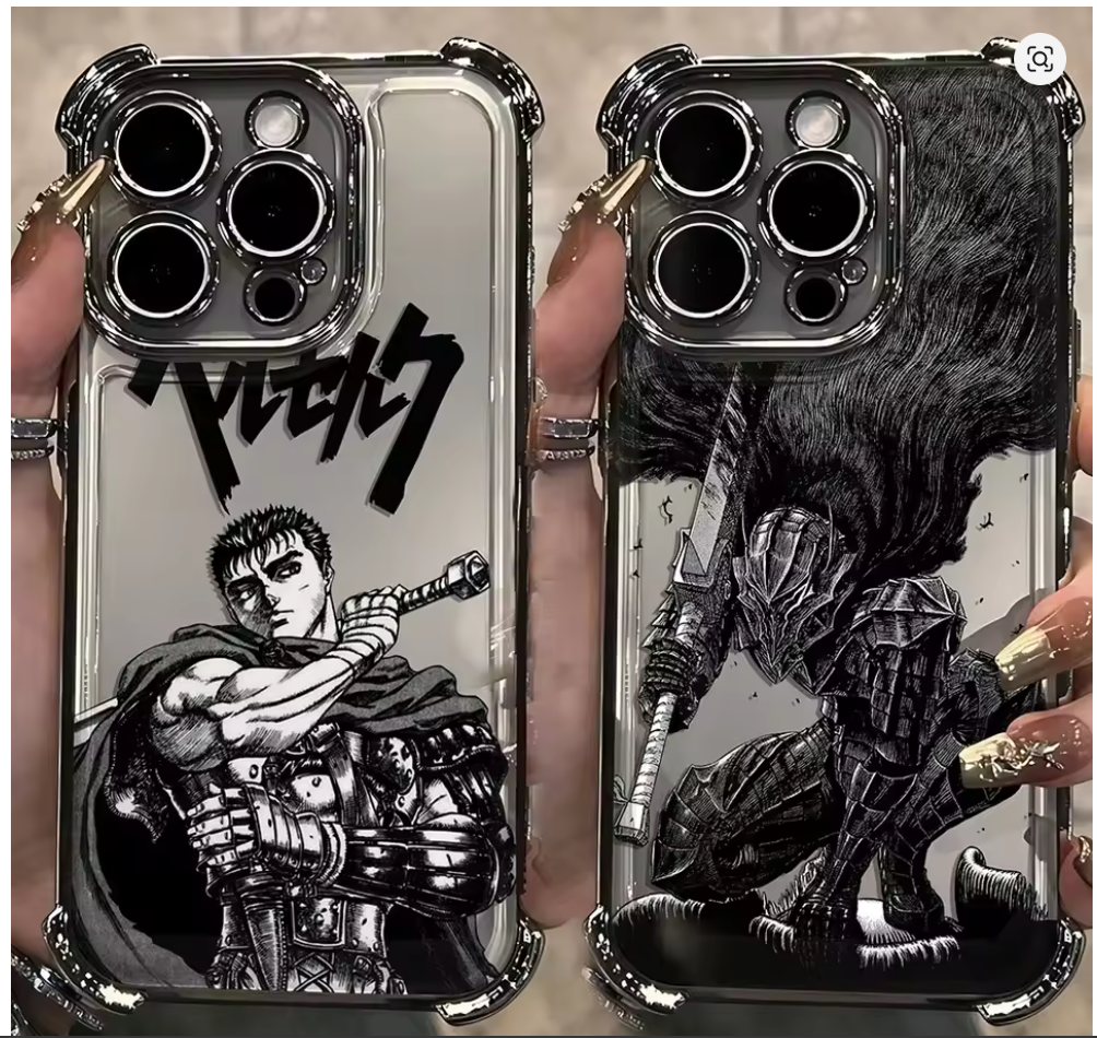Case Berserk Guts iPhone – Capinha Anime para iPhone 7 ao 16 Pro Max
