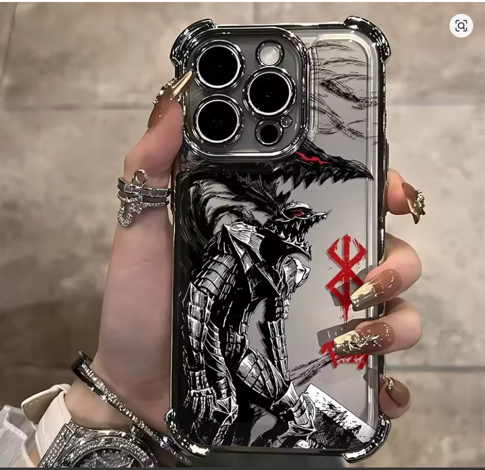 Case Berserk Guts iPhone – Capinha Anime para iPhone 7 ao 16 Pro Max