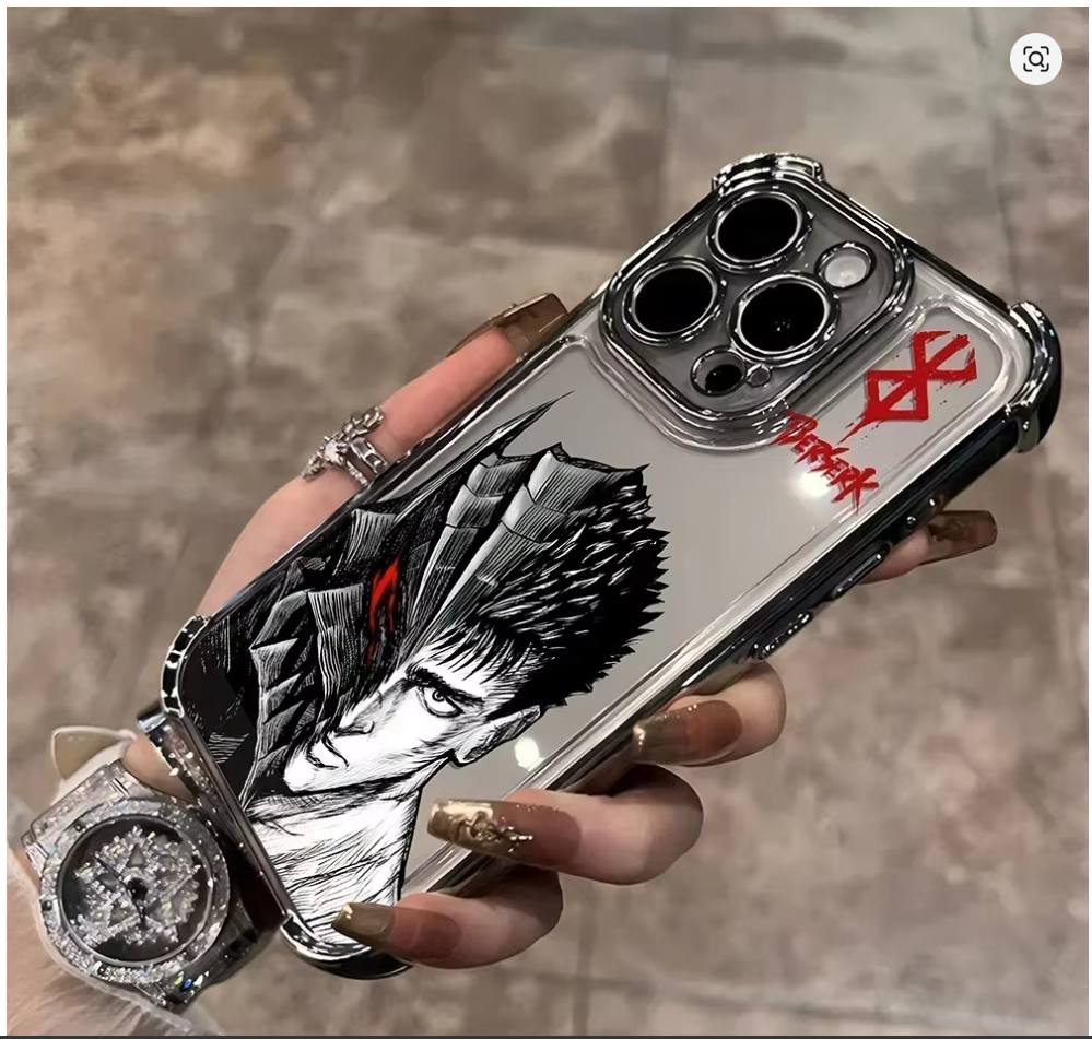 Case Berserk Guts iPhone – Capinha Anime para iPhone 7 ao 16 Pro Max