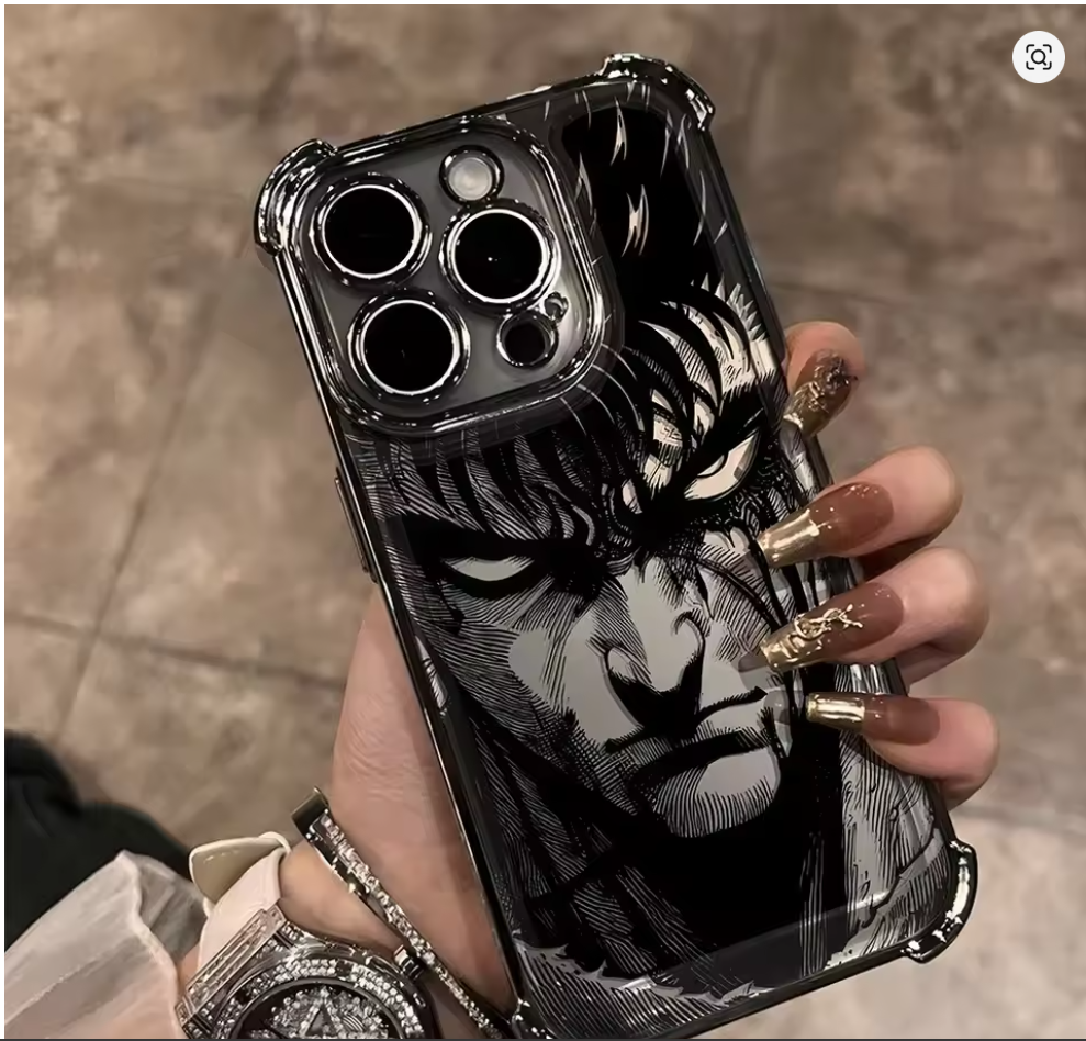 Case Berserk Guts iPhone – Capinha Anime para iPhone 7 ao 16 Pro Max