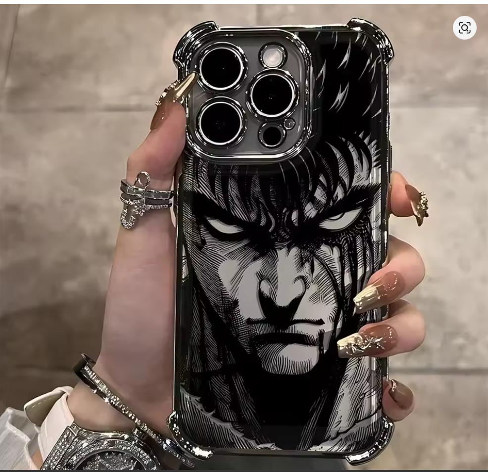 Case Berserk Guts iPhone – Capinha Anime para iPhone 7 ao 16 Pro Max