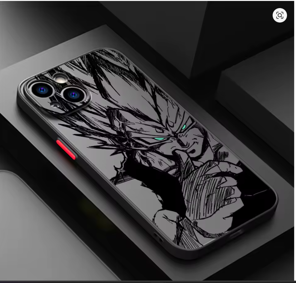 Capa Anime Dragon Ball Z Fosco Colorido Iphone 11 12 13 14 15 16 17 xr xs
