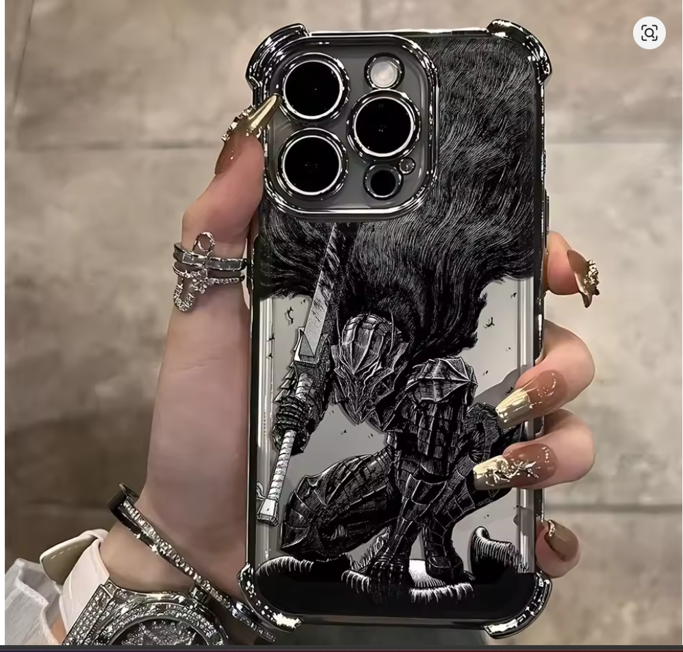 Case Berserk Guts iPhone – Capinha Anime para iPhone 7 ao 16 Pro Max