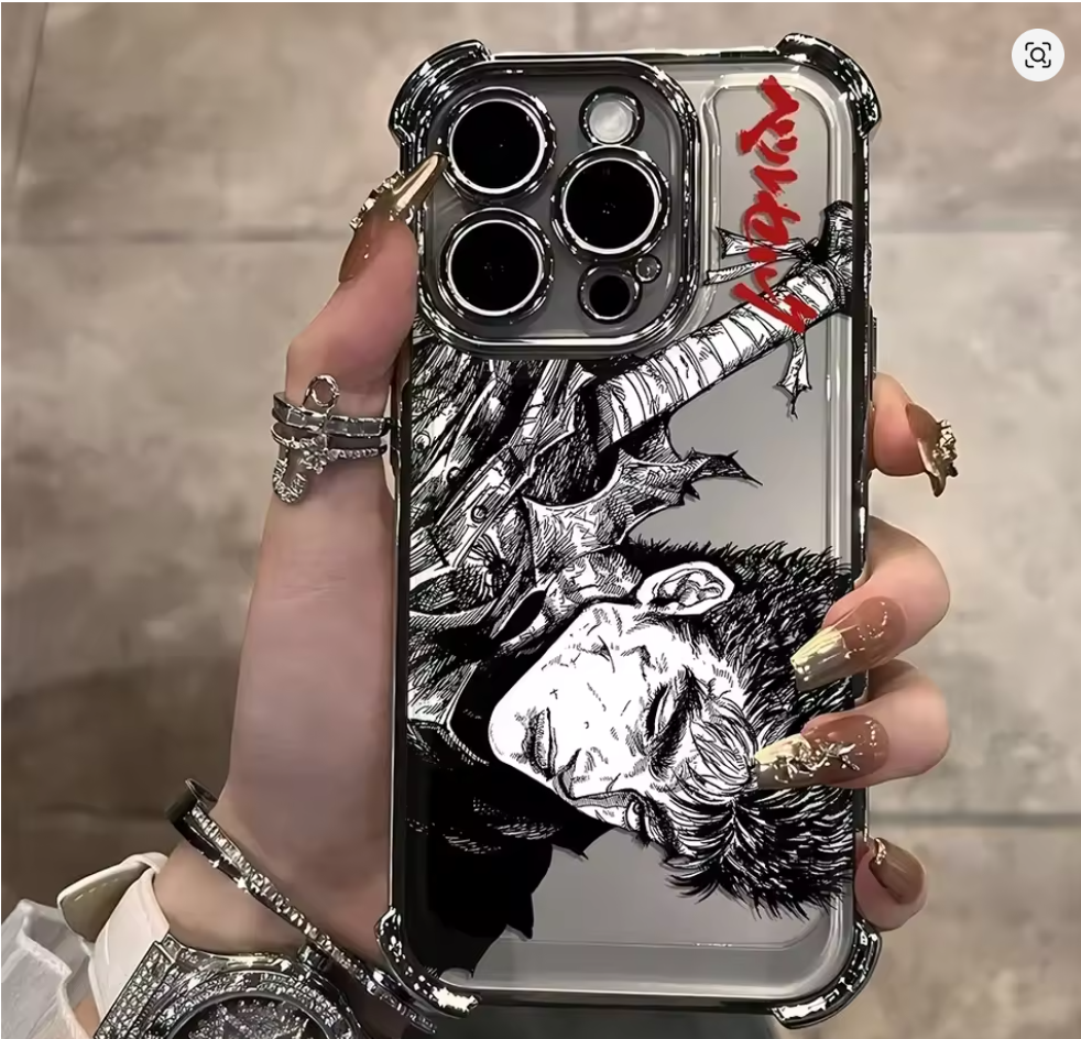 Case Berserk Guts iPhone – Capinha Anime para iPhone 7 ao 16 Pro Max