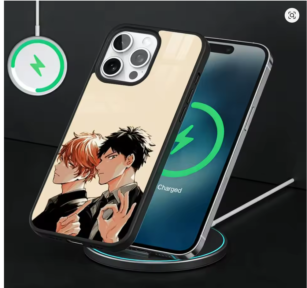 Capa MagSafe Given Anime iPhone – Magnética com Carregador Sem Fio iPhone 11 ao 17 Pro Max