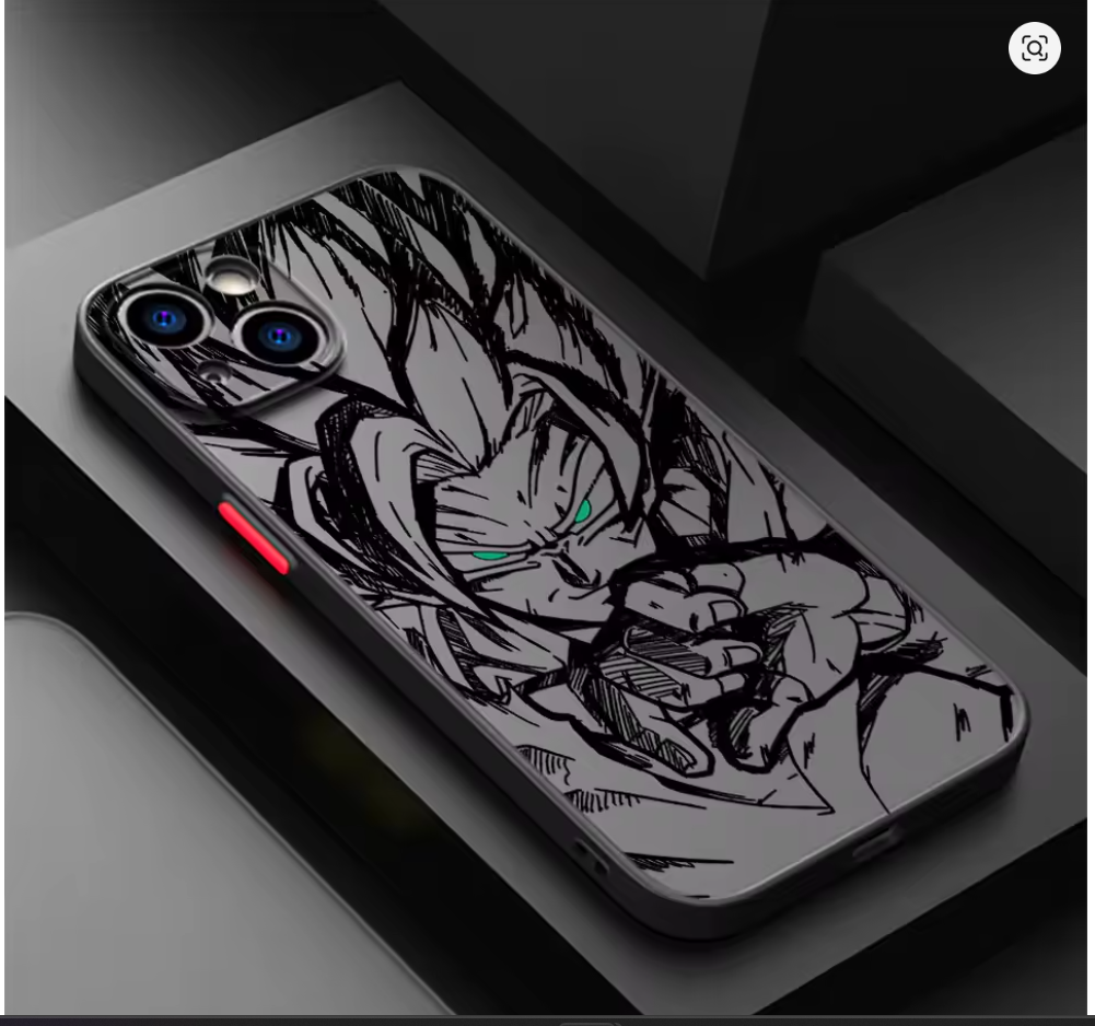 Capa Anime Dragon Ball Z Fosco Colorido Iphone 11 12 13 14 15 16 17 xr xs