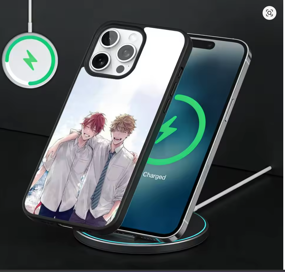 Capa MagSafe Given Anime iPhone – Magnética com Carregador Sem Fio iPhone 11 ao 17 Pro Max