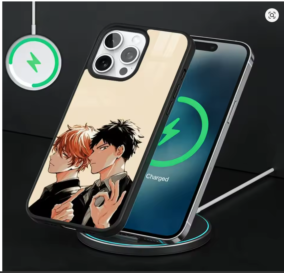 Capa MagSafe Given Anime iPhone – Magnética com Carregador Sem Fio iPhone 11 ao 17 Pro Max