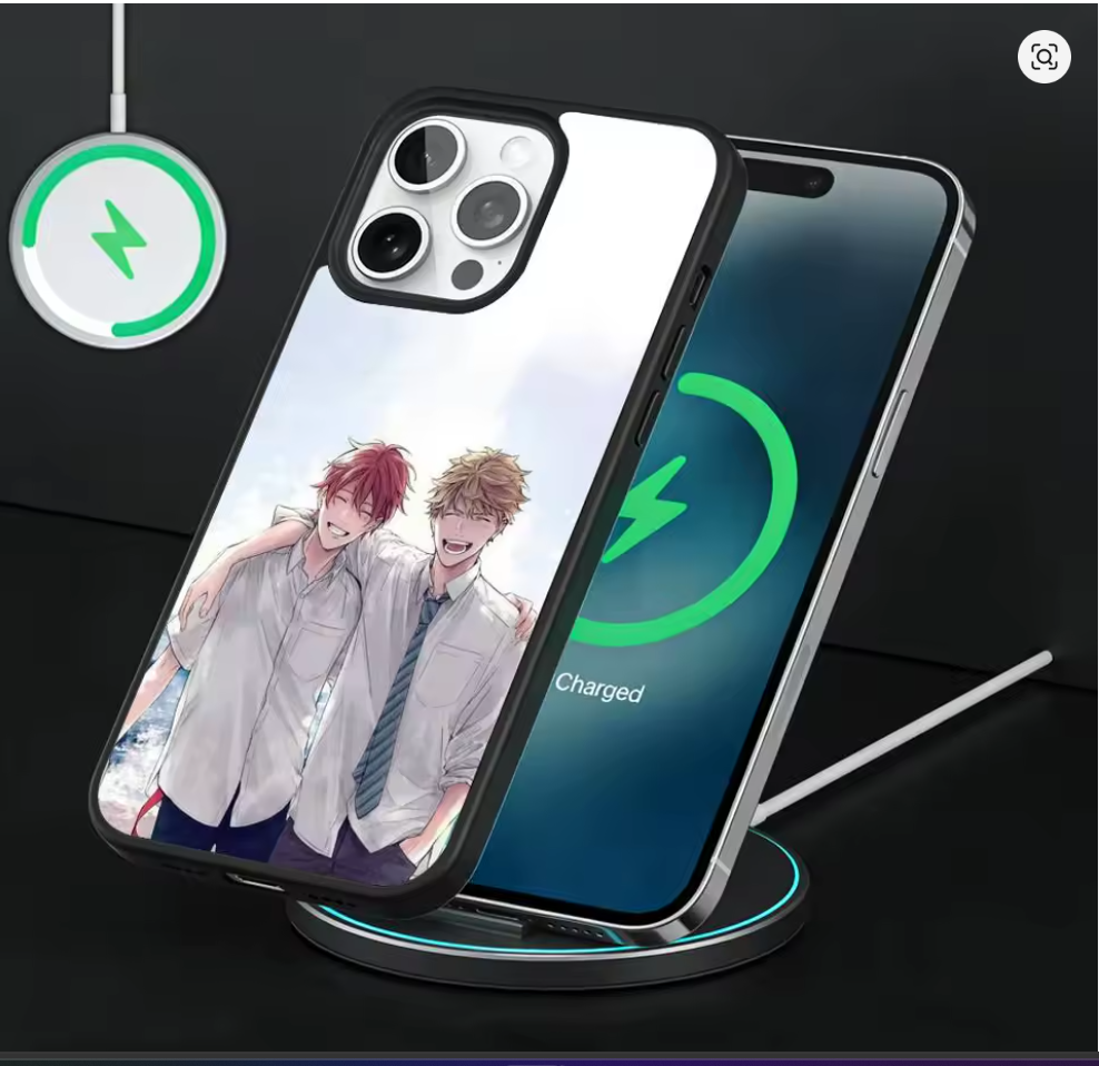 Capa MagSafe Given Anime iPhone – Magnética com Carregador Sem Fio iPhone 11 ao 17 Pro Max