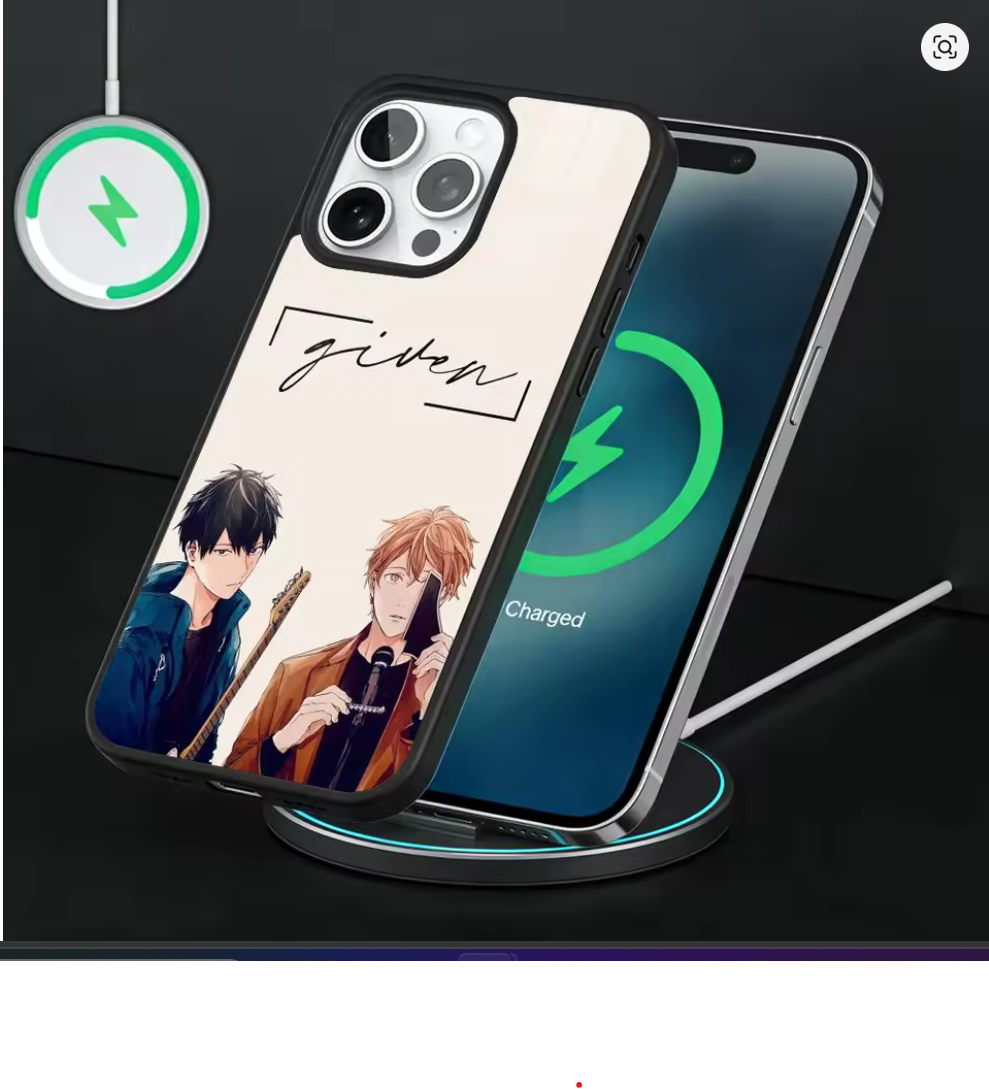 Capa MagSafe Given Anime iPhone – Magnética com Carregador Sem Fio iPhone 11 ao 17 Pro Max
