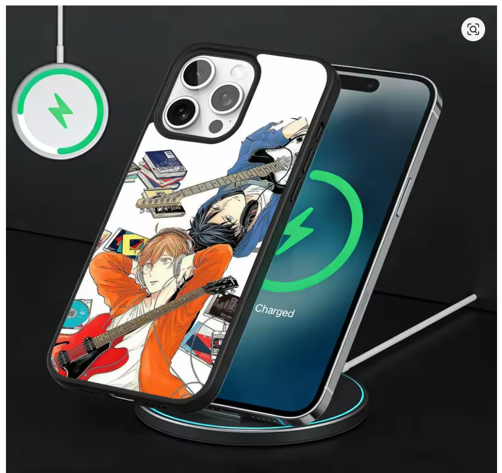 Capa MagSafe Given Anime iPhone – Magnética com Carregador Sem Fio iPhone 11 ao 17 Pro Max