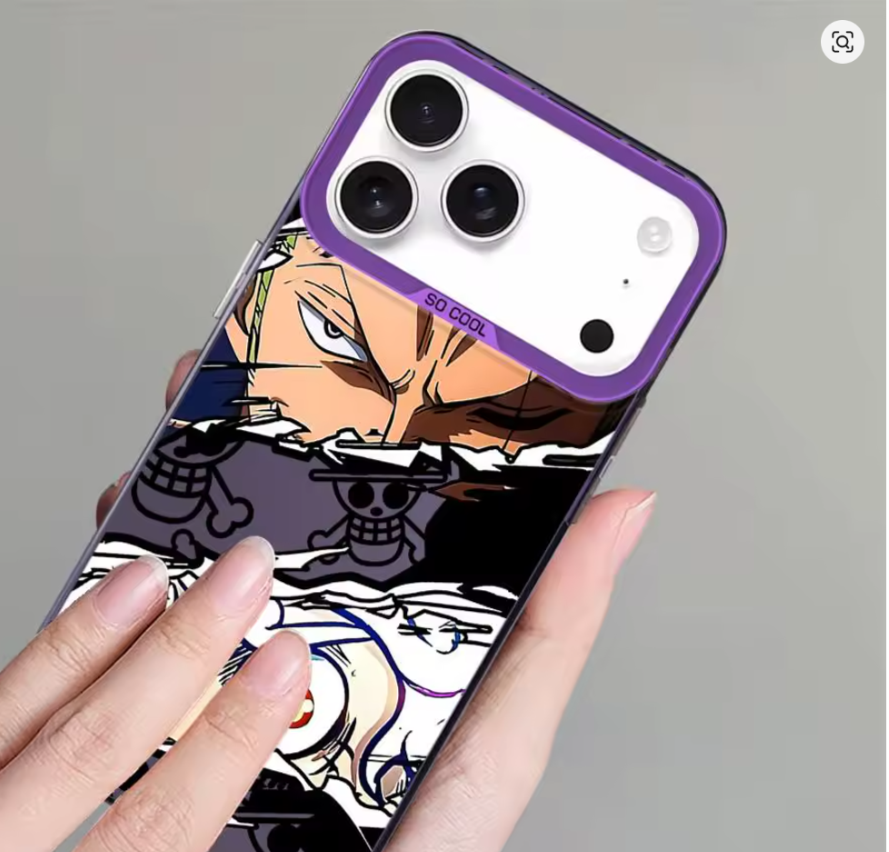 Case Anime Luffy Zoro P Iphone X Xr Xs 12 13 14 15 16 17 Pro Max