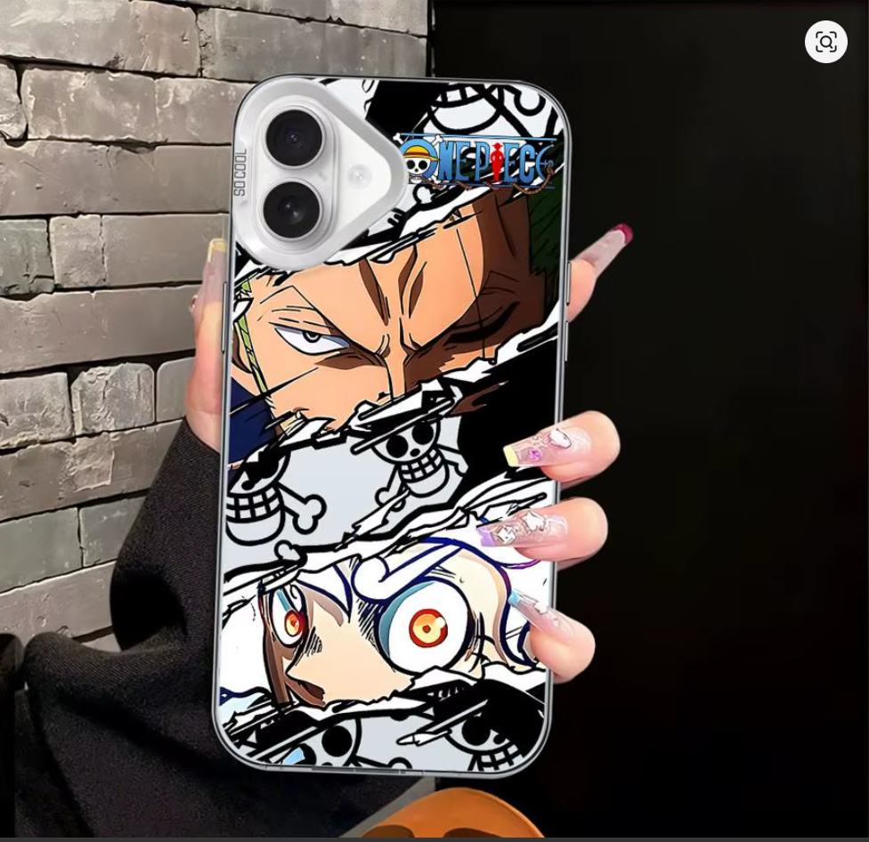 Case Anime Luffy Zoro P Iphone X Xr Xs 12 13 14 15 16 17 Pro Max