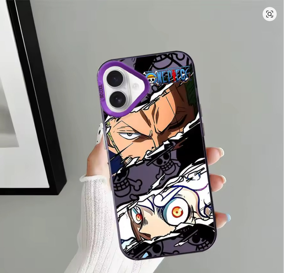 Case Anime Luffy Zoro P Iphone X Xr Xs 12 13 14 15 16 17 Pro Max
