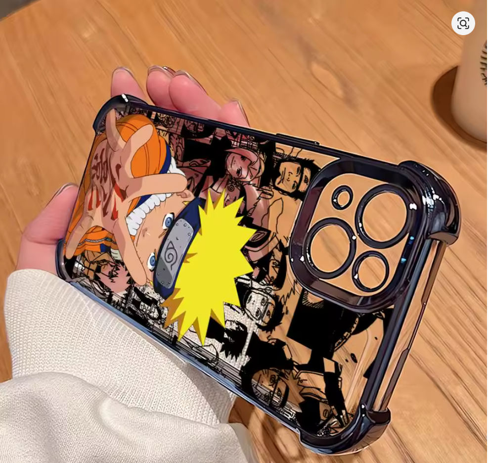 Case Anime Naruto Sasuke Uzumaki para iPhone 12 13 14 15 16 17 Air Pro Max