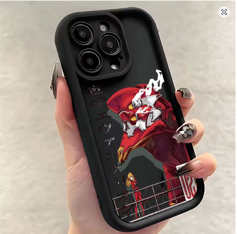 Case Anime Neon Genesis E-Evangelion iPhone 11 12 13 14 15 16 Mini Pro Max X XR