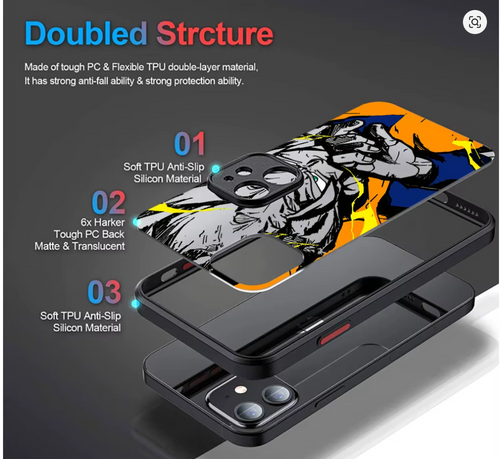 Capa Anime Dragon Ball Z Fosco Colorido Iphone 11 12 13 14 15 16 17 xr xs