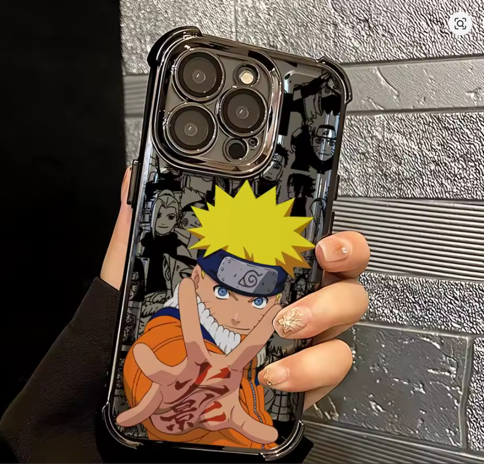 Case Anime Naruto Sasuke Uzumaki para iPhone 12 13 14 15 16 17 Air Pro Max