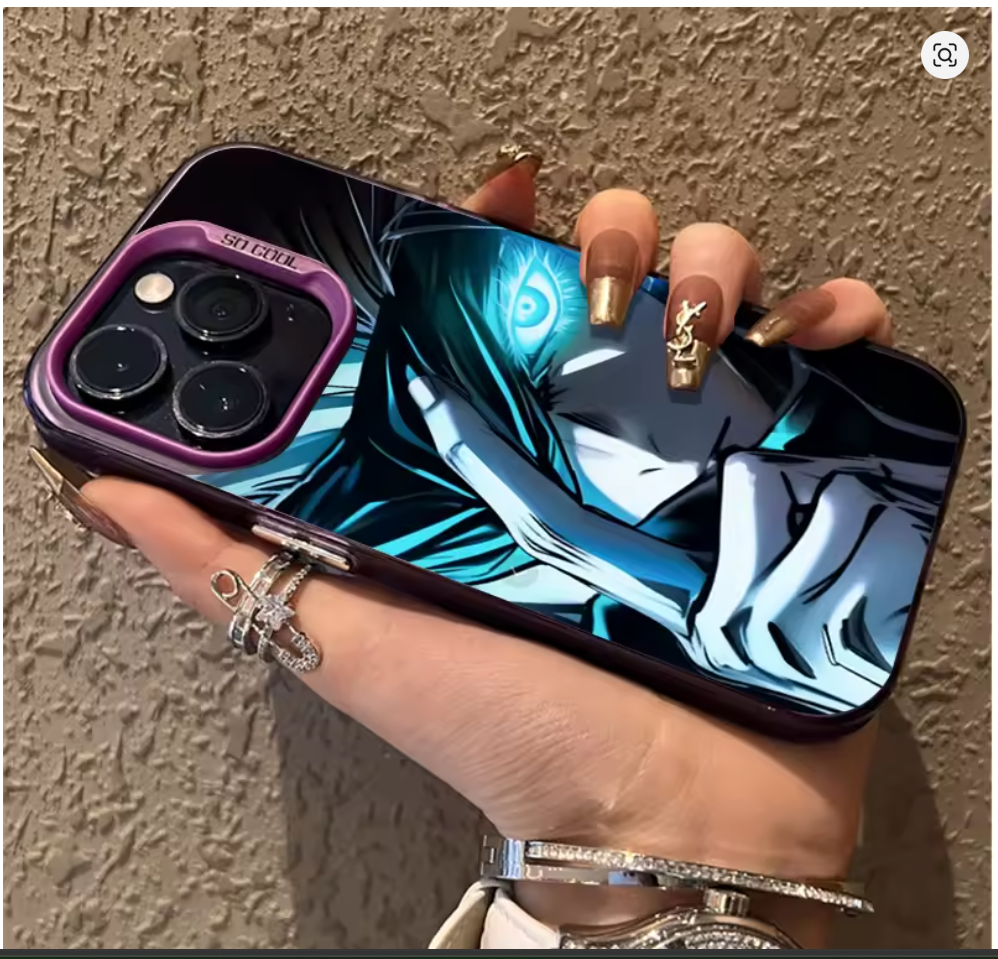 Case Anime Jujutsu Satoru Gojo P/ Iphone 11 12 13 14 15 16 17 Pro Max Air X Xr